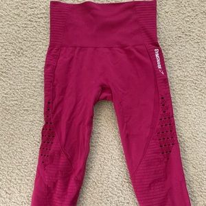 Gymshark seamless leggings (burgundy)
